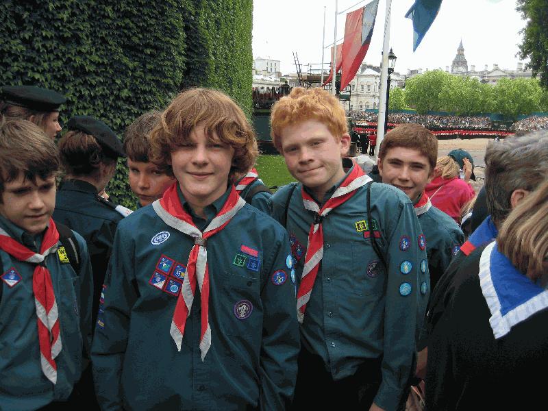 1st Hermitage Scouts Meet the Queen