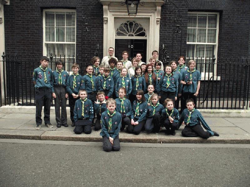1st Britwell Scouts Visit Downing Street