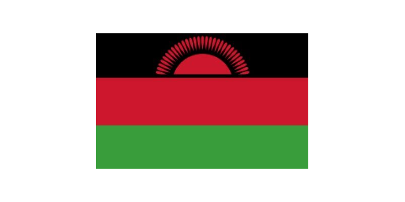 Malawi flag – for colouring